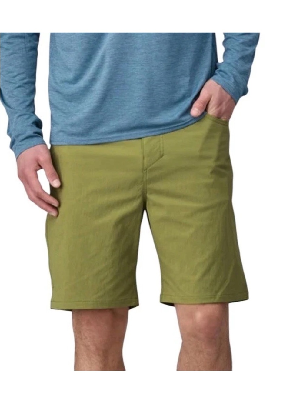 NWT Patagonia Men's Quandary Shorts in Size 36 / Graze Green 7.5" Inseam Hiking
